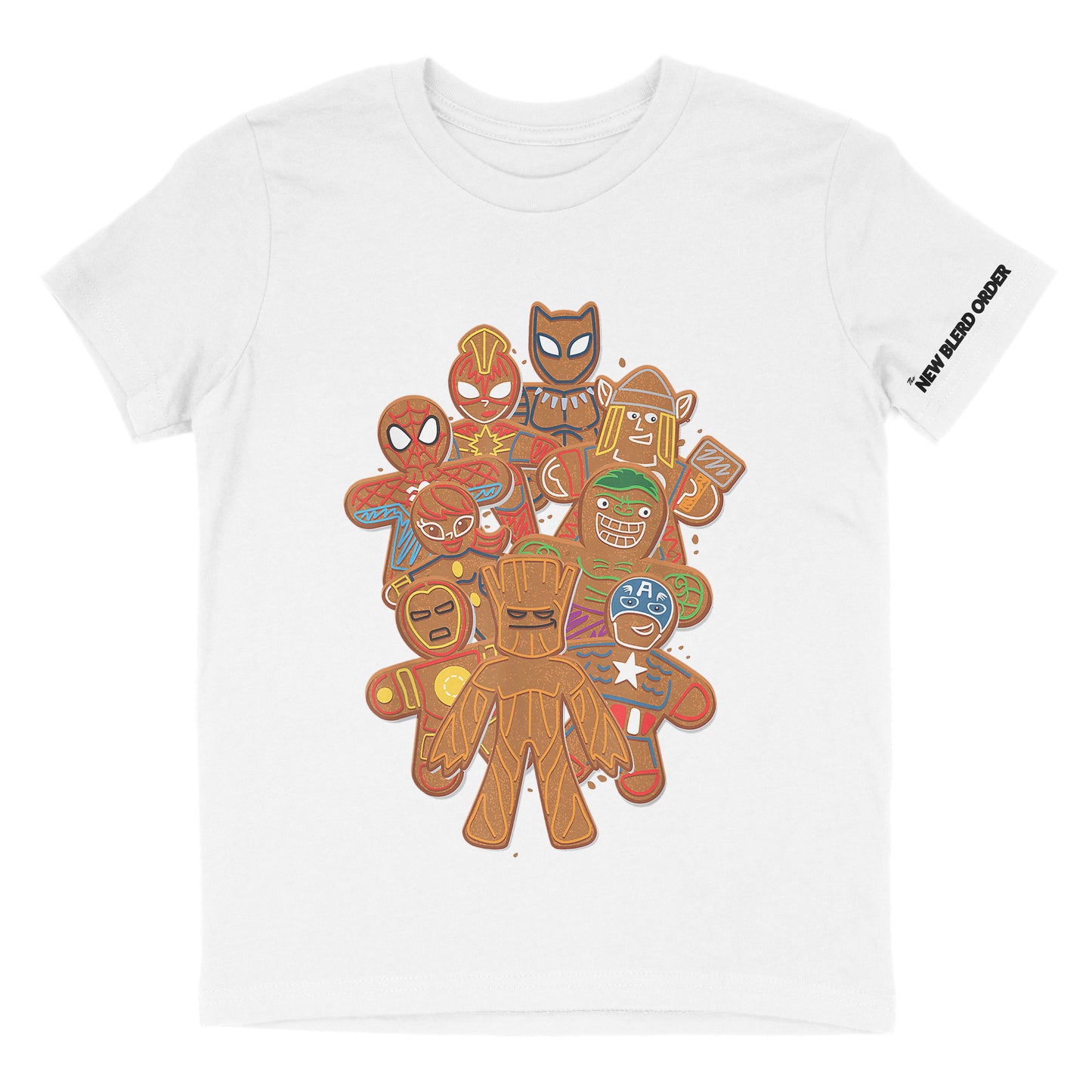 Kids-Avengers Ginger Bread Men Shirt