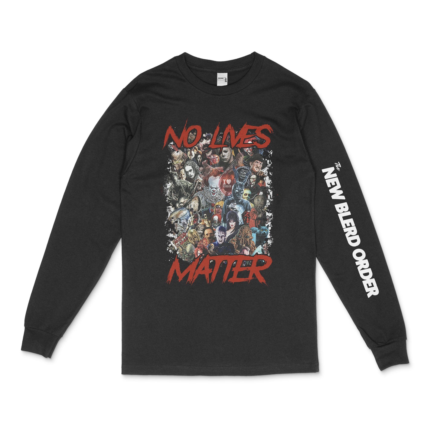 No Lives Matter Horror Characters Long Sleeve T-Shirt