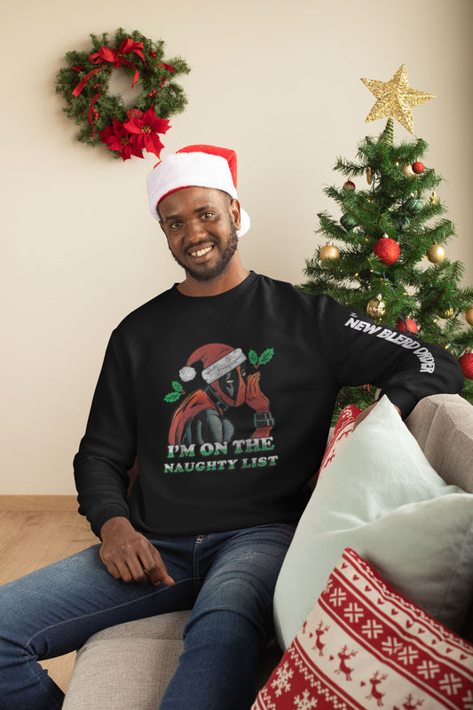 Dead Pool I'm on the Naughty List Sweater