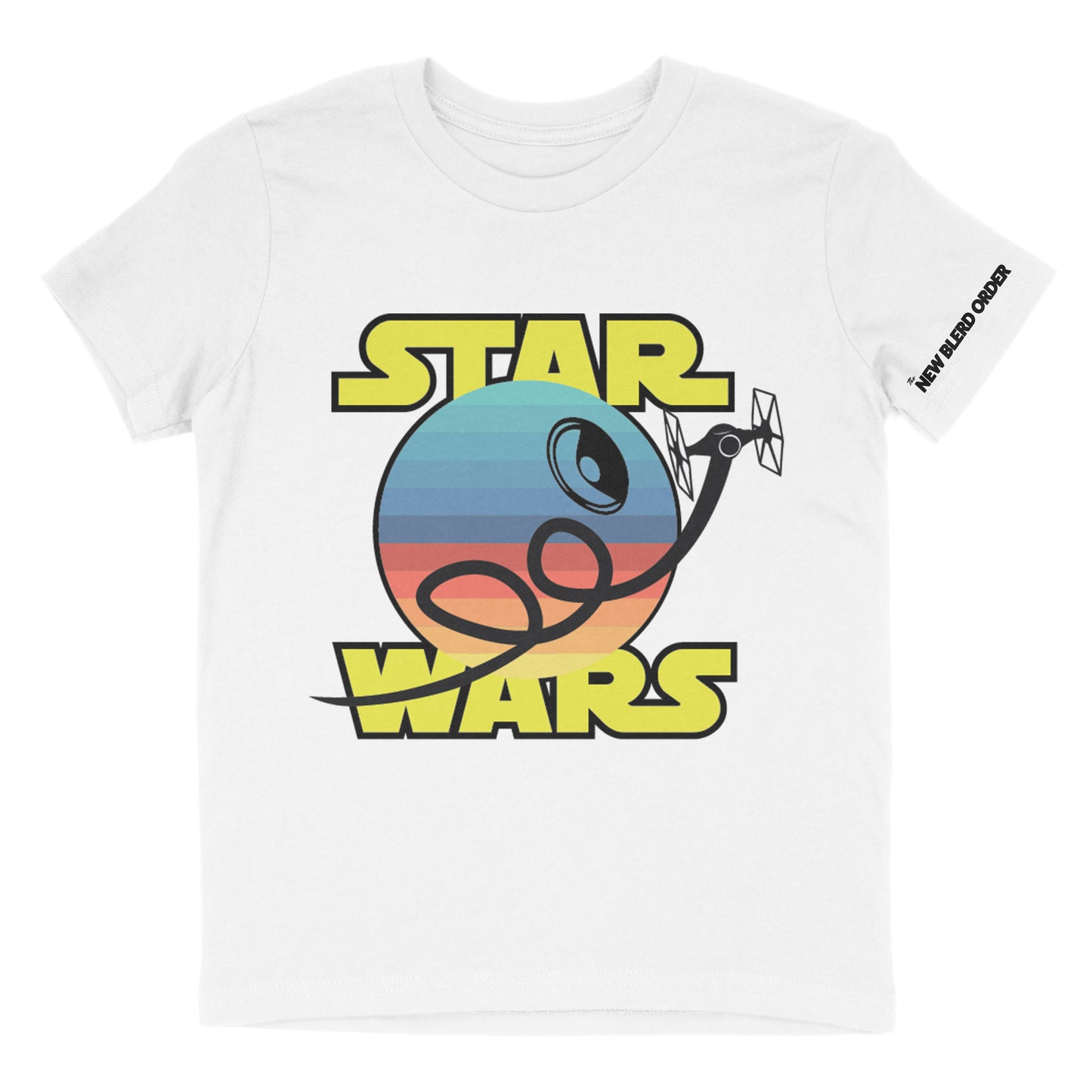 Kids-Rainbow Death Star Wars Shirt