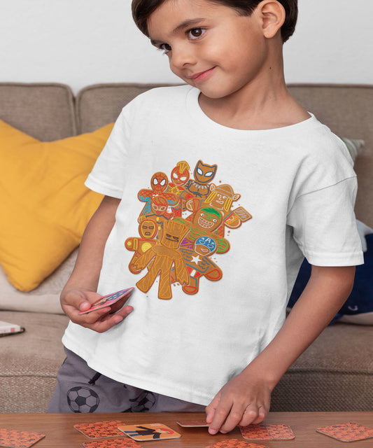 Kids-Avengers Ginger Bread Men Shirt