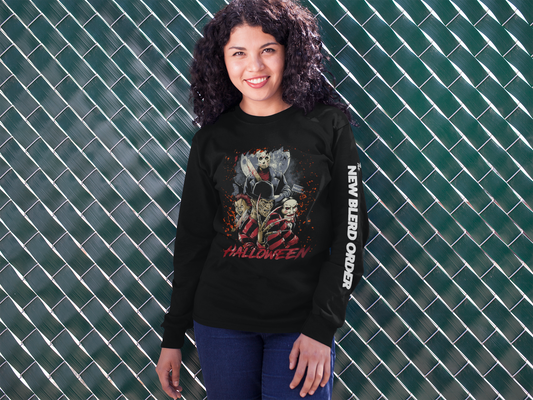 Halloween Horror Characters Long Sleeve T-Shirt