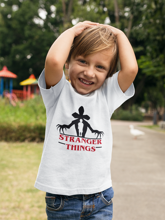 Kids- Stranger Things Demogorgon and Eleven Shirt